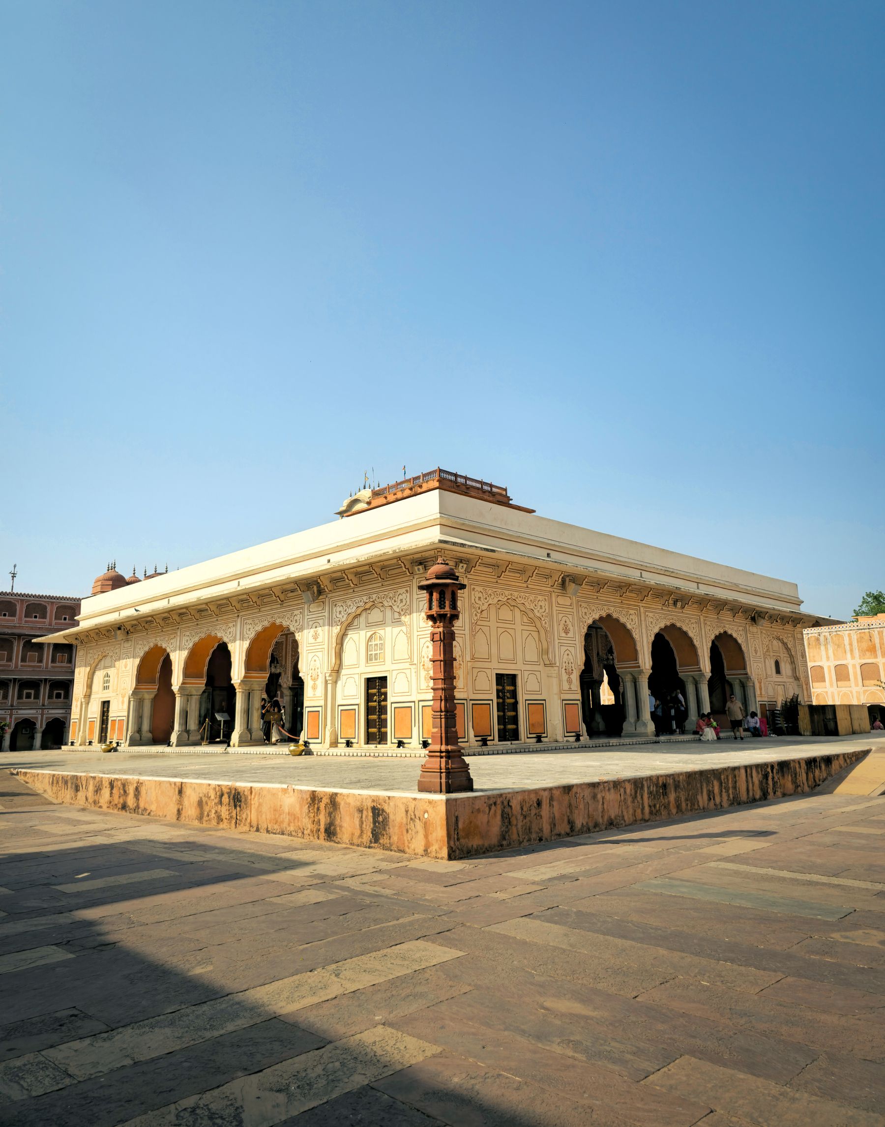 Ornate Rajasthani palace architecture in India