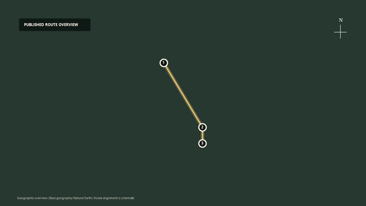 Schematic geographic route overview for Snowdon Mountain Railway: Llanberis to Clogwyn to Snowdon summit